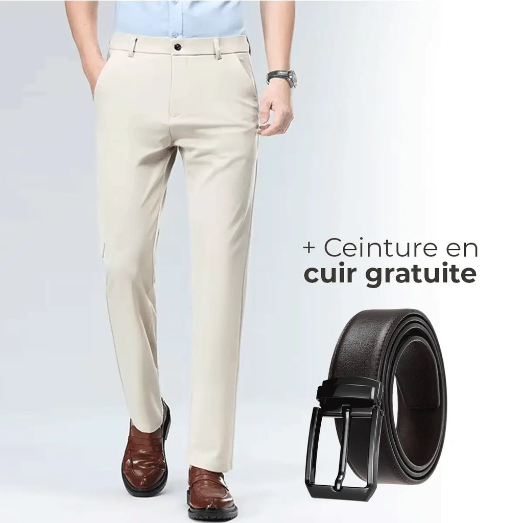 Luffy® Stretchy Social Trousers (+ Free Leather Belt)