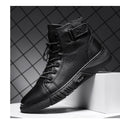 Hector - Tough Black Leather Kicks for Blokes